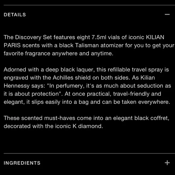 BNIB KILIAN PARIS 8 bottles frag grance Discovery Set brand new never opened - Picture 5 of 8